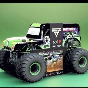 Grave Digger Monster Jam 550 Piece Jigsaw Puzzle in Tin Eurographics New